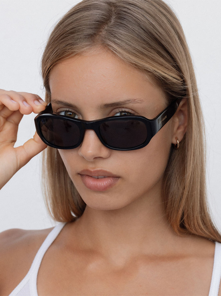 Lu Goldie - Jordyn Sunglasses - Black – Abicus