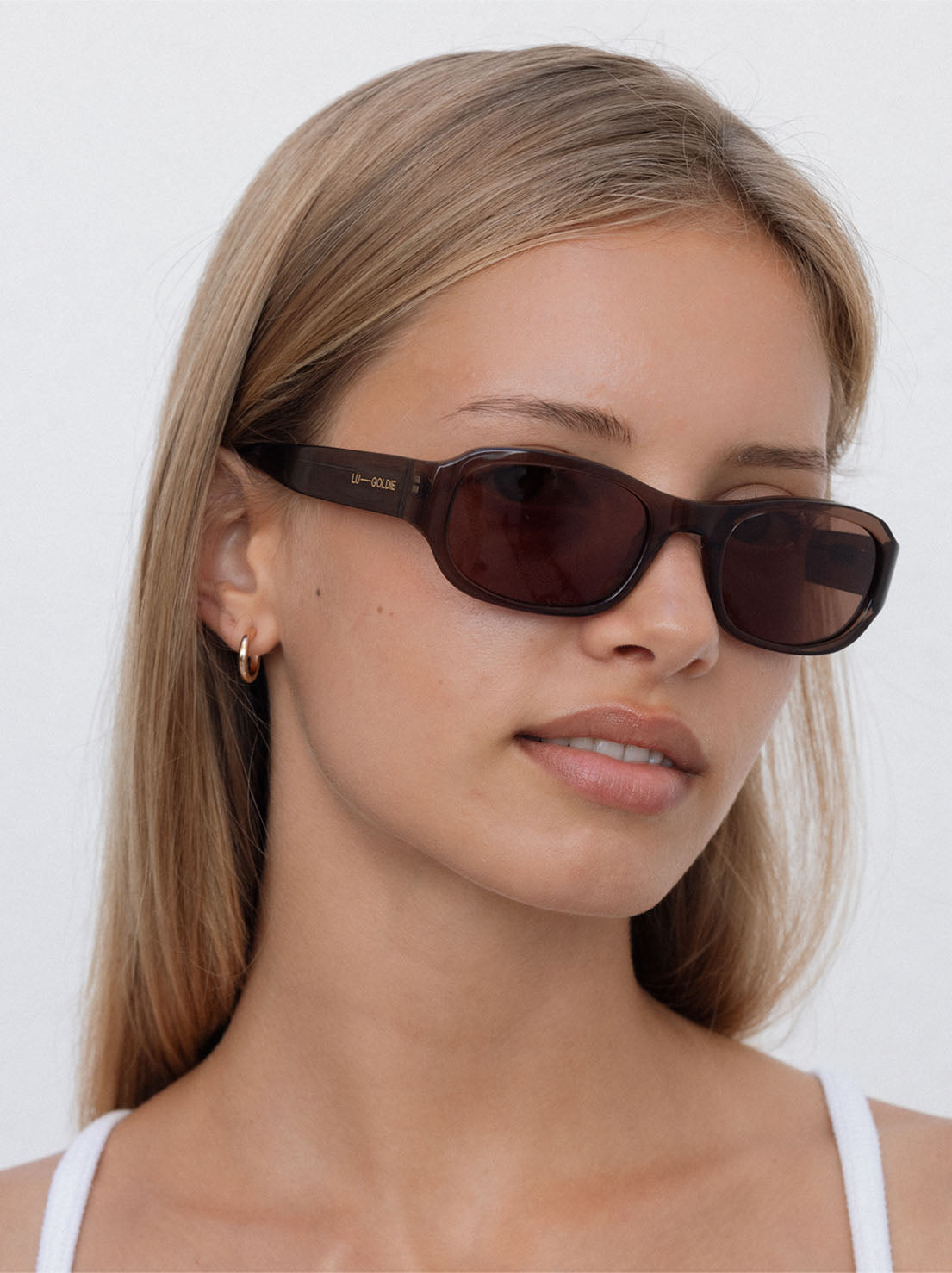 Lu Goldie - Jordyn Sunglasses - Coffee