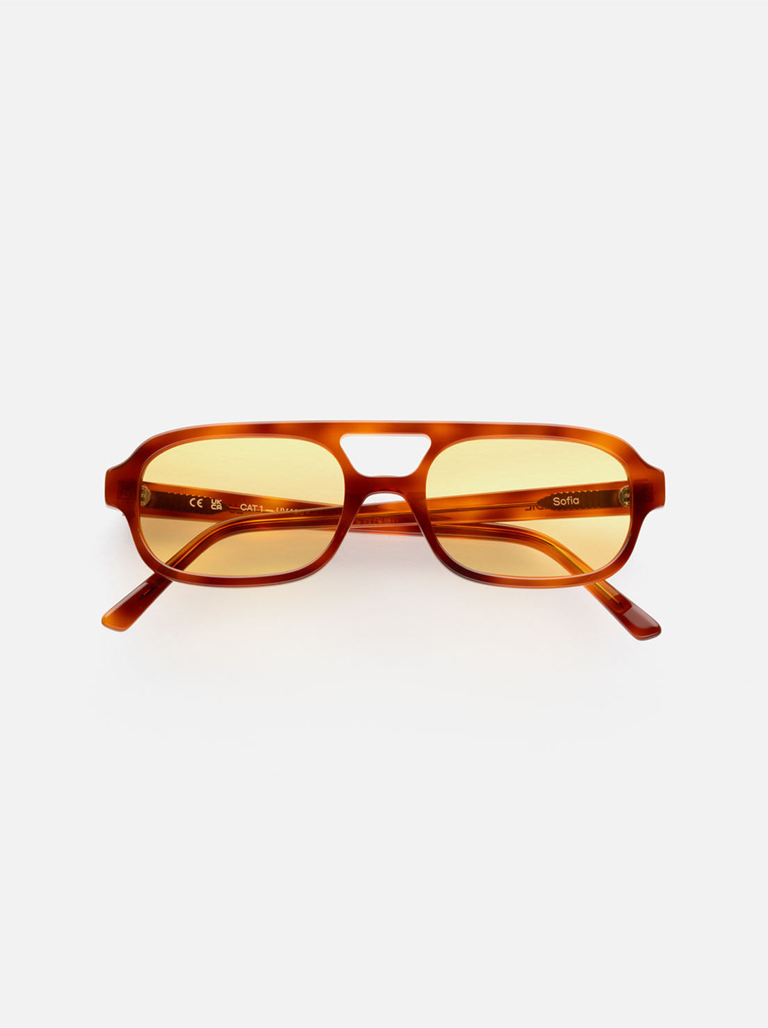Lu Goldie - Sofia Sunglasses - Chestnut