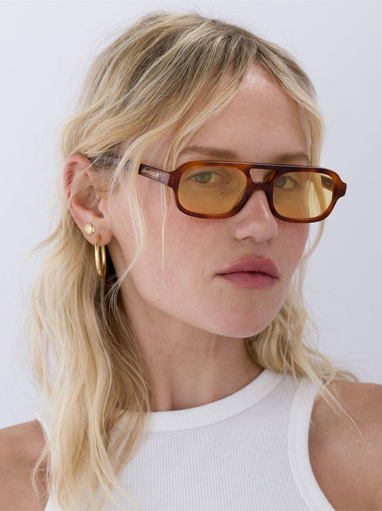 Lu Goldie - Sofia Sunglasses - Chestnut