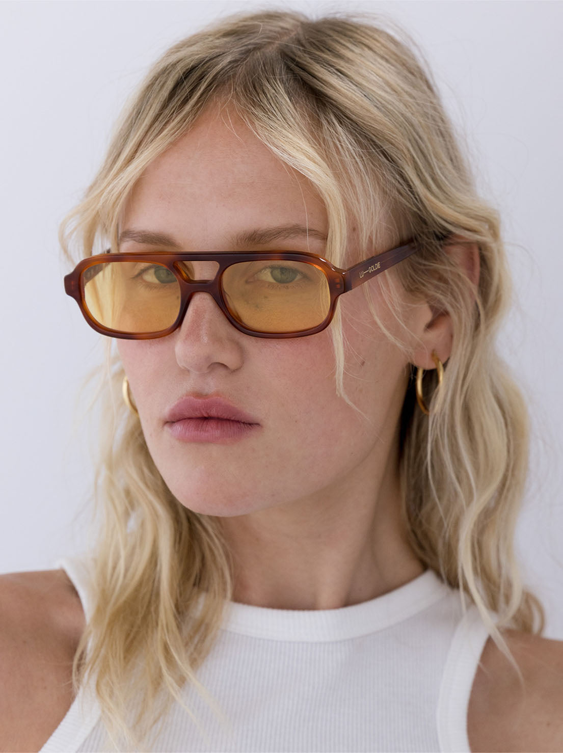 Lu Goldie - Sofia Sunglasses - Chestnut