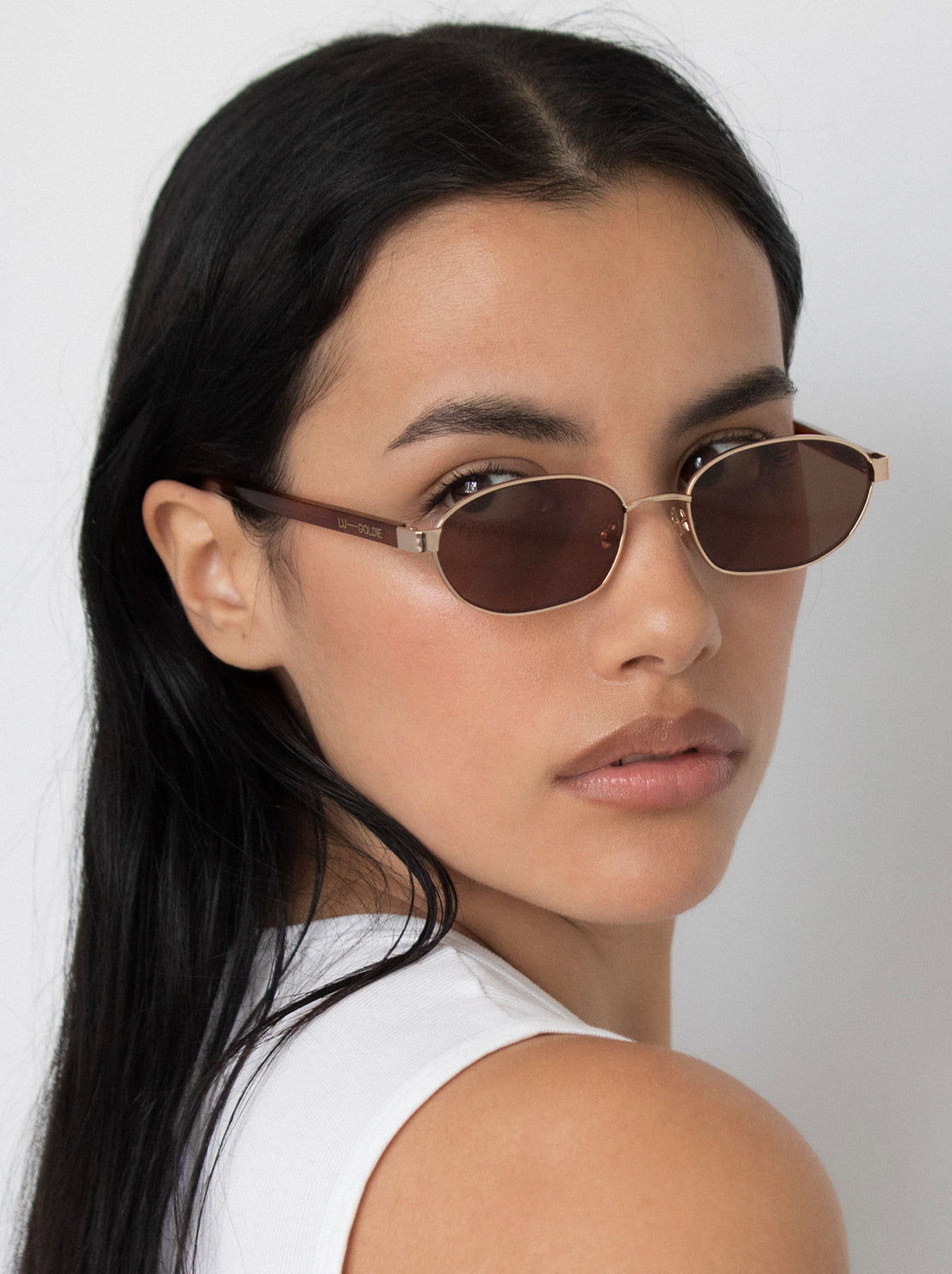 Lu Goldie - Lara Sunglasses - Chestnut