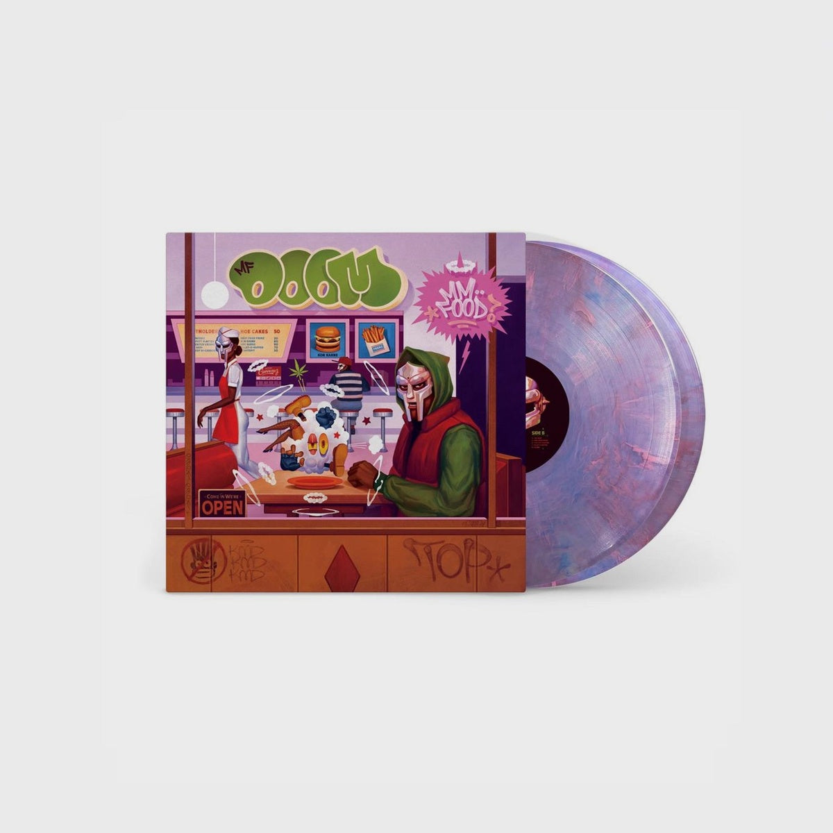 MF DOOM - Mm...Food. 2LP [3 Colour Sweetart Marble Effect Vinyl]