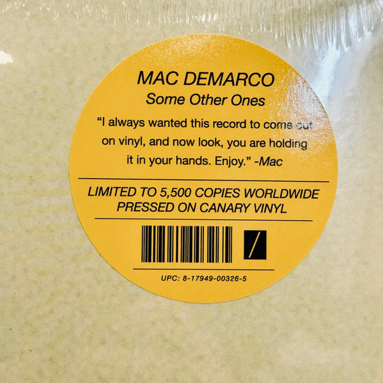 Mac Demarco - Some Other Ones. LP [Ltd. Ed. Canary Yellow Vinyl]