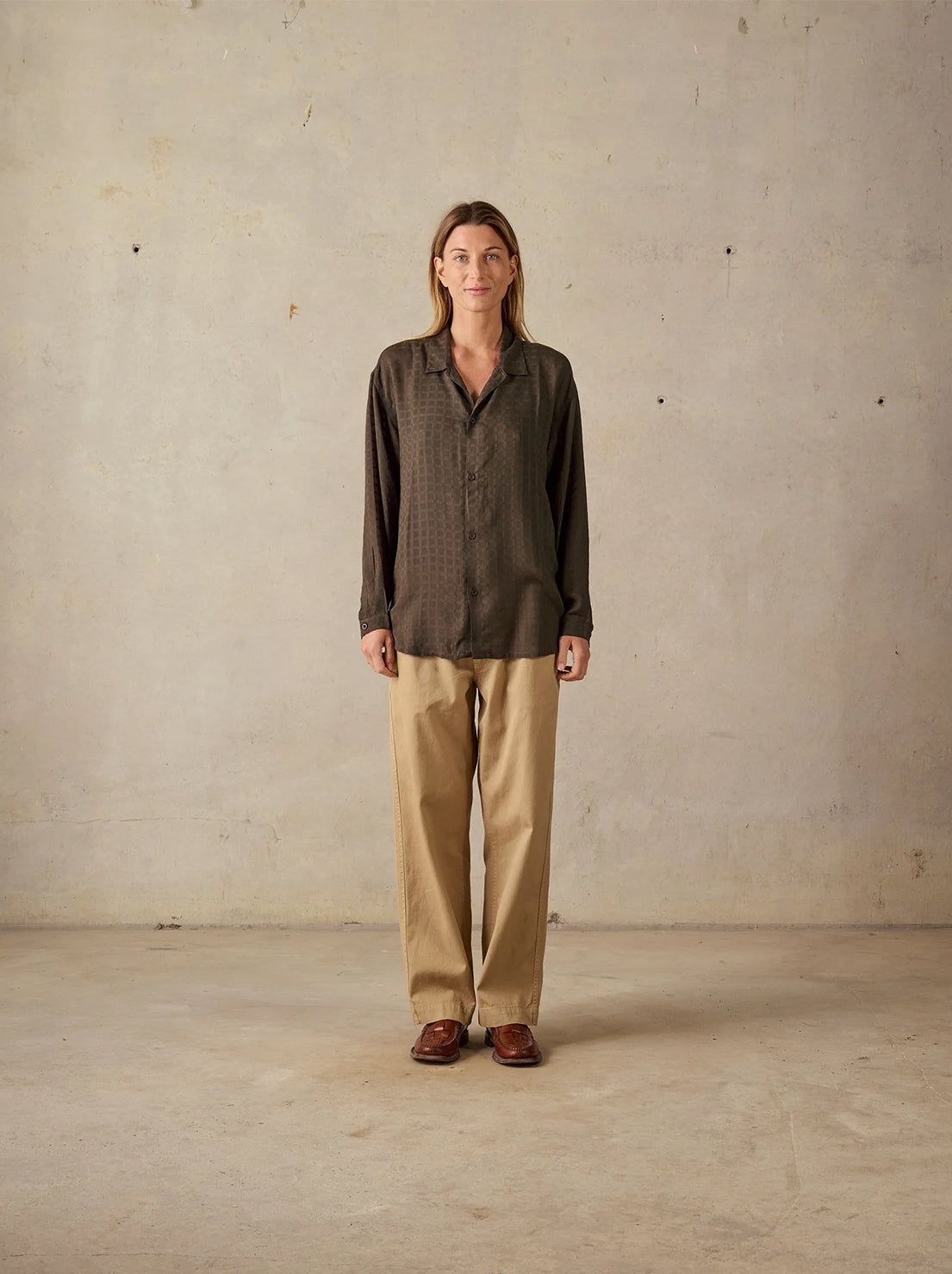 McTavish - Aloe Vera Long Sleeve Shirt - Dark Green