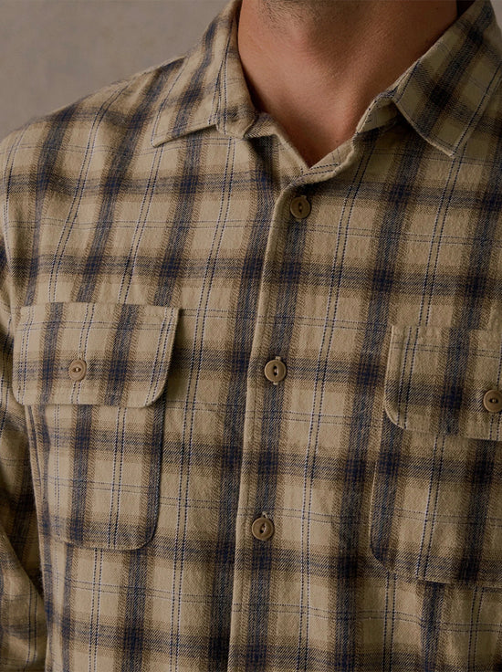 McTavish - Brushed Flannel Shirt - Tan Multi