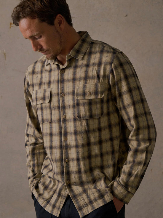 McTavish - Brushed Flannel Shirt - Tan Multi