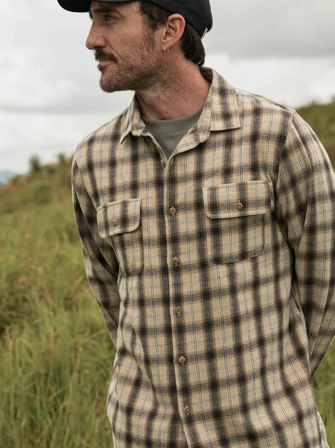 McTavish - Brushed Flannel Shirt - Tan Multi