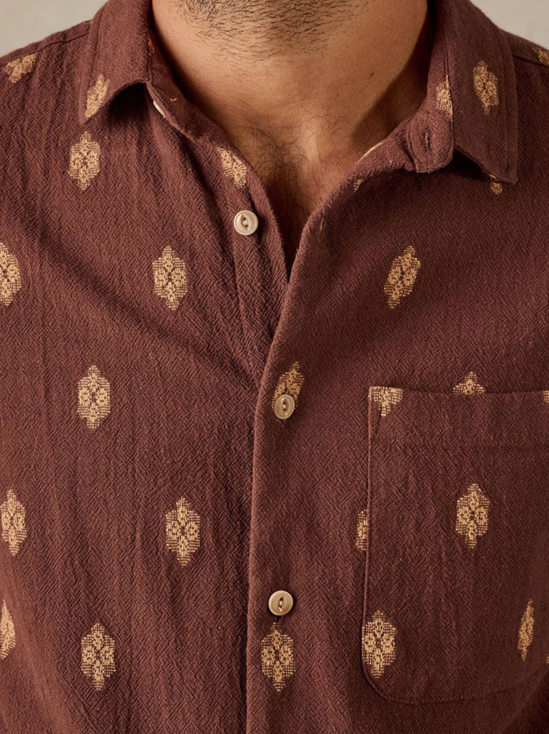 McTavish - Button Up Shirt - Brown Multi