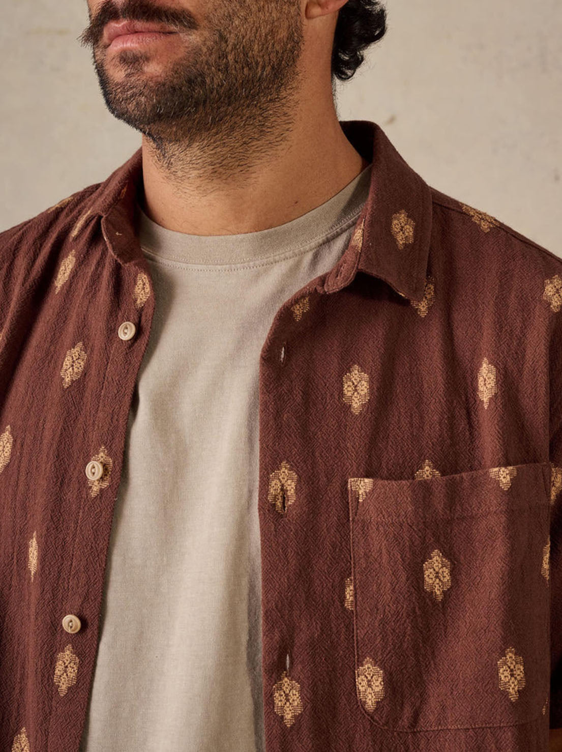 McTavish - Button Up Shirt - Brown Multi