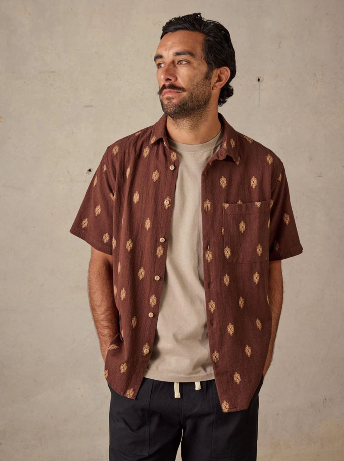 McTavish - Button Up Shirt - Brown Multi