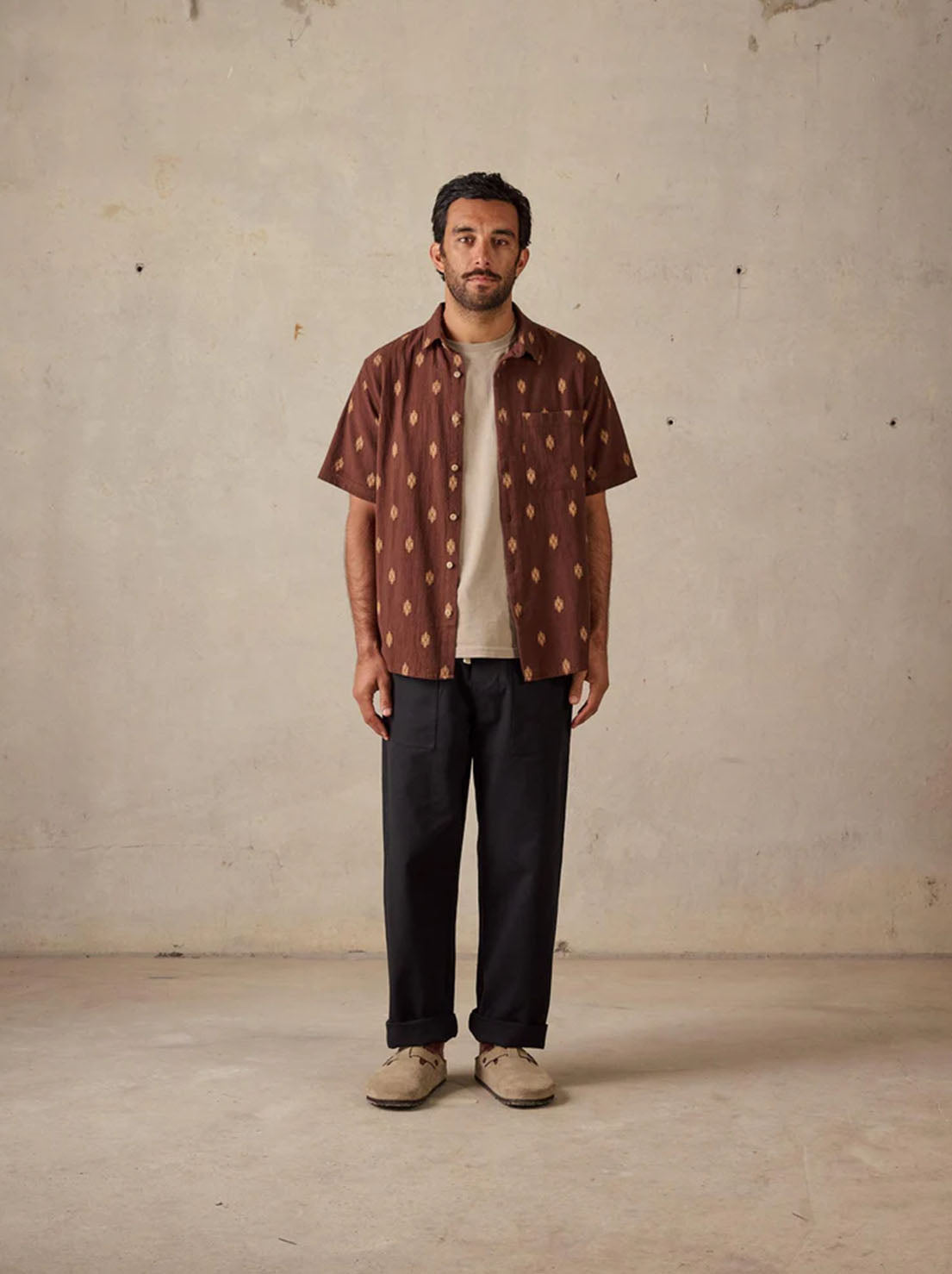 McTavish - Button Up Shirt - Brown Multi