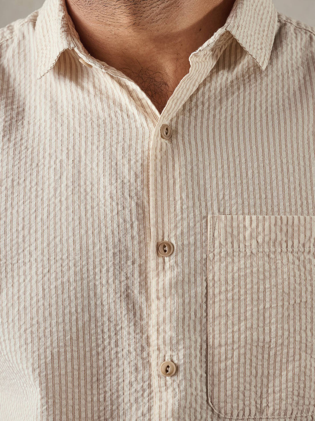 McTavish - Button Up Shirt - White Multi