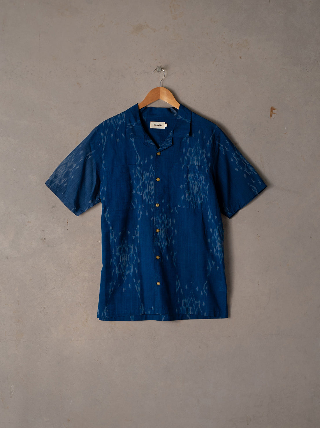 McTavish - Camp Collar Shirt - Blue
