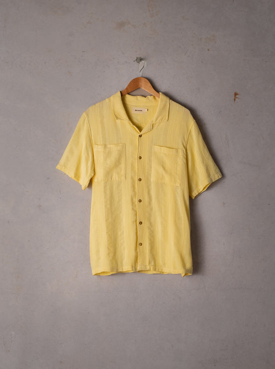 McTavish - Camp Collar Shirt - Light Yellow