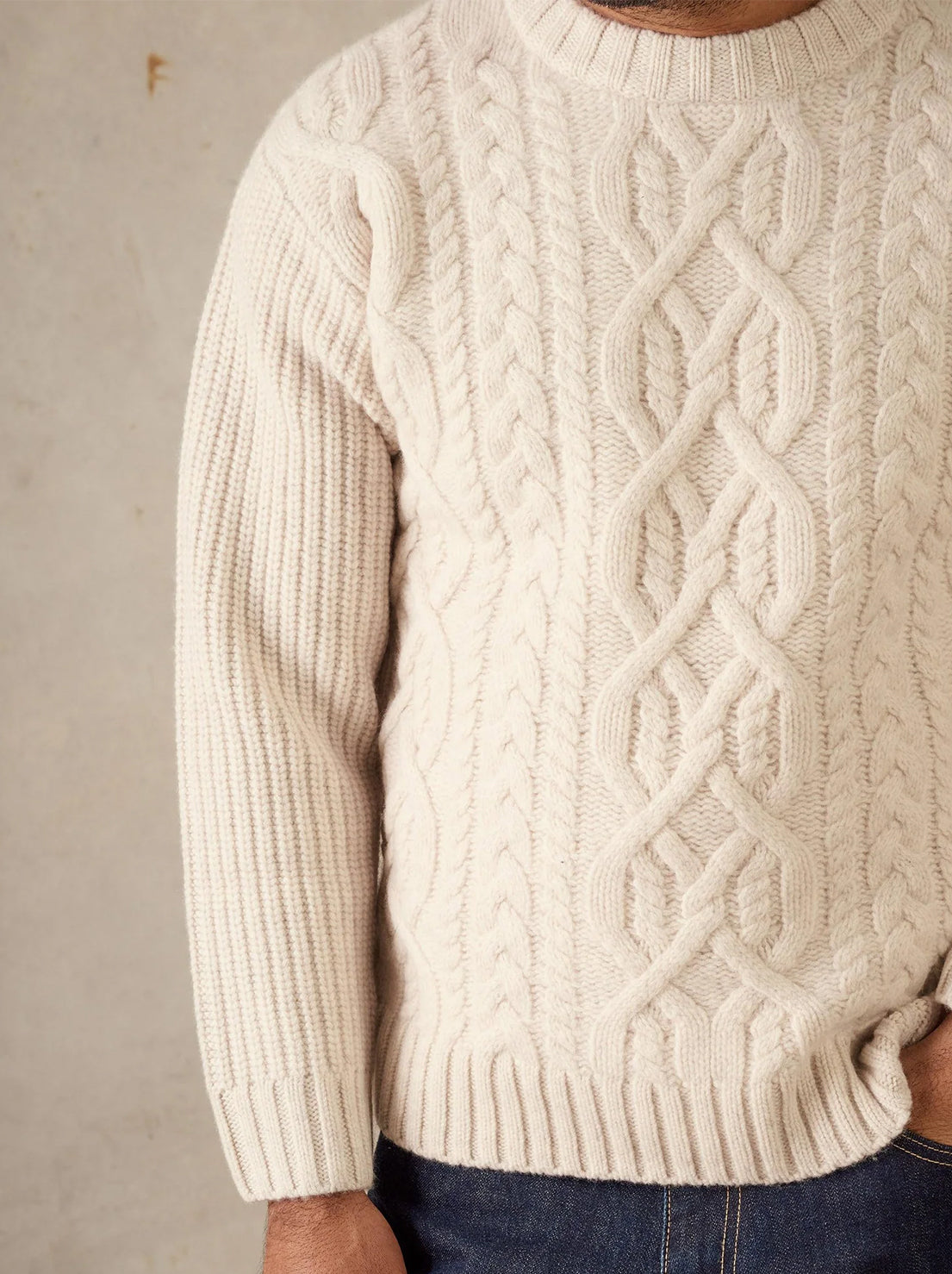 McTavish - Celtic Merino Knit - Chalk