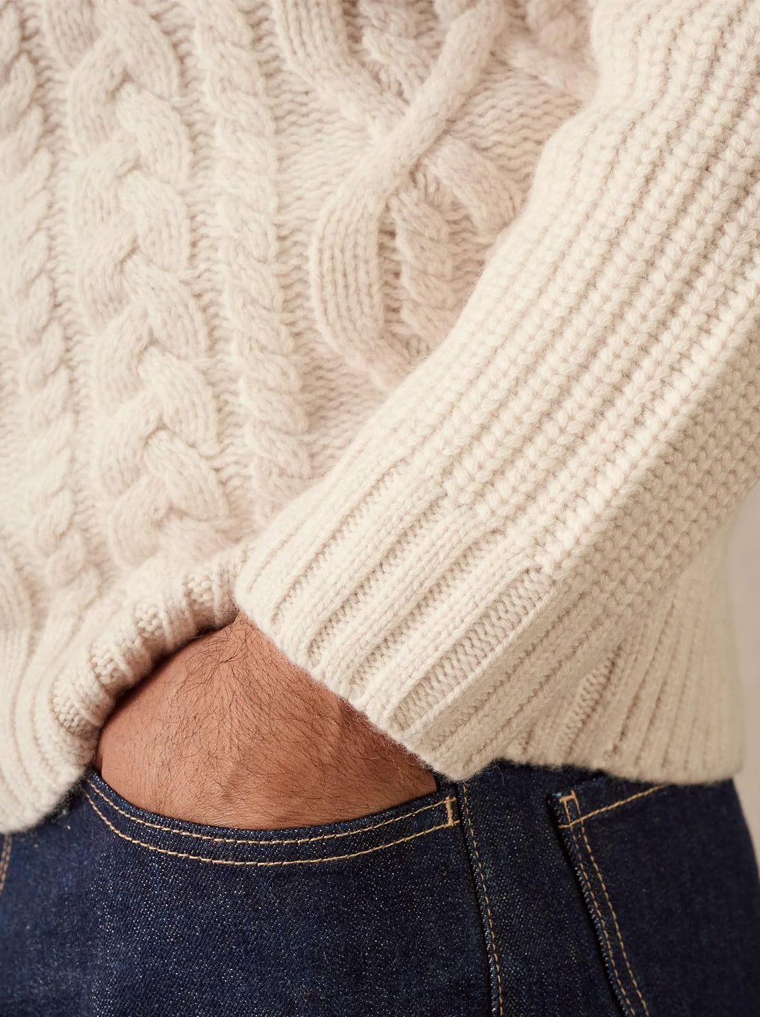 McTavish - Celtic Merino Knit - Chalk
