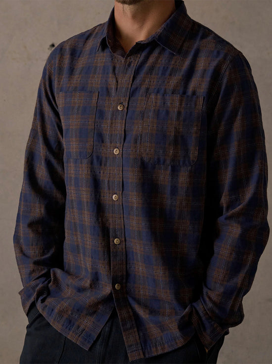 McTavish - Check Long Sleeve Shirt - Blue Multi