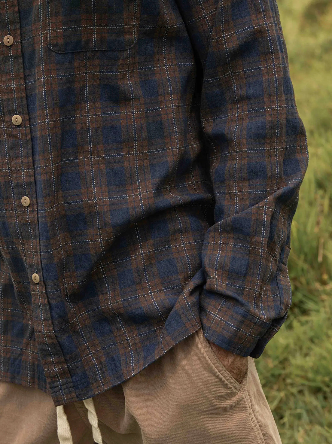 McTavish - Check Long Sleeve Shirt - Blue Multi