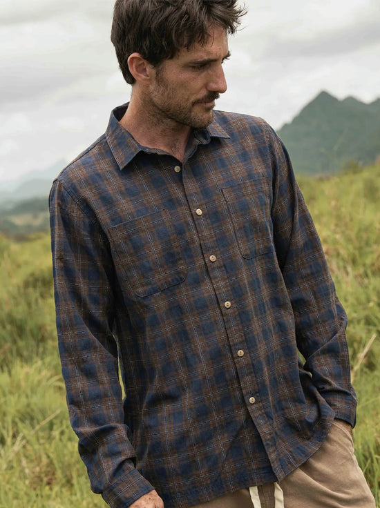 McTavish - Check Long Sleeve Shirt - Blue Multi