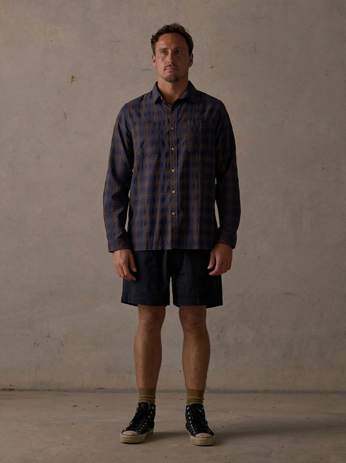 McTavish - Check Long Sleeve Shirt - Blue Multi