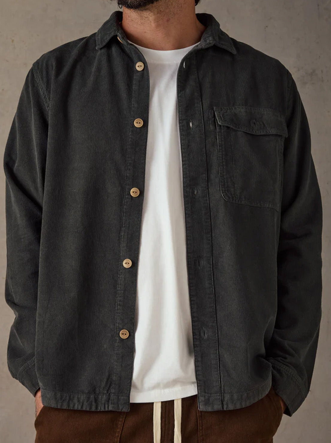 McTavish - Classic Cord Shirt - Slate