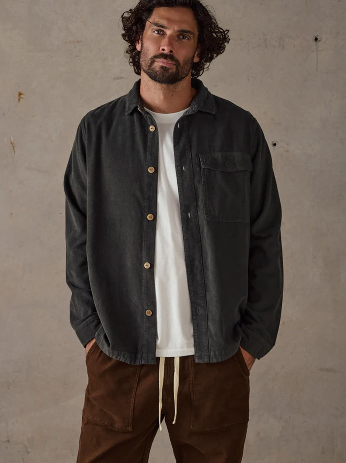 McTavish - Classic Cord Shirt - Slate