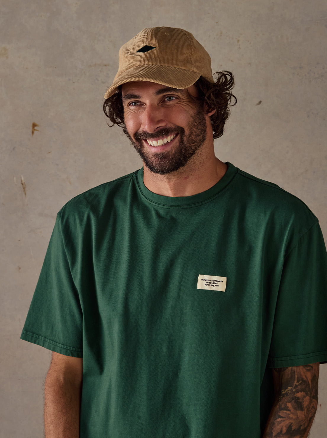 McTavish - Diamond Cord Cap - Dark Tan