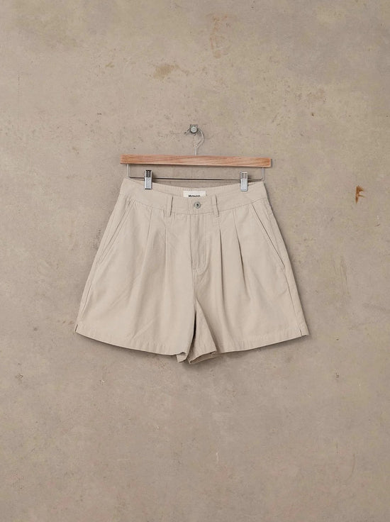 McTavish - Double Pleated Twill Shorts - Tan