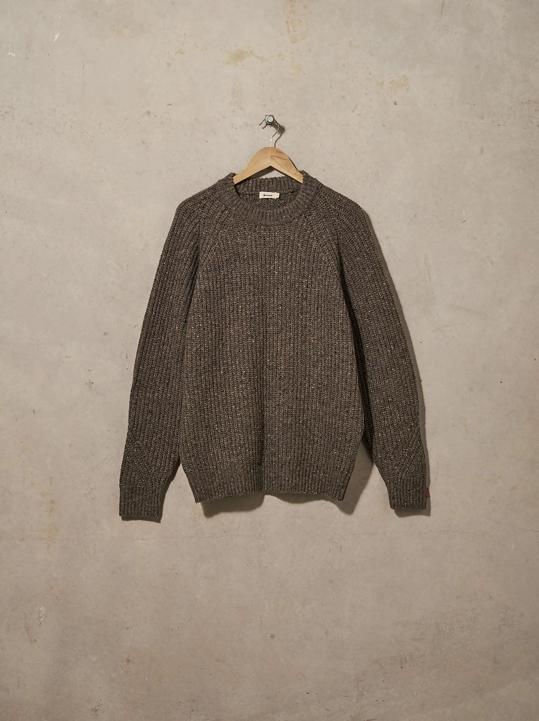 McTavish - Fisherman Knit Jumper - Brown Multi