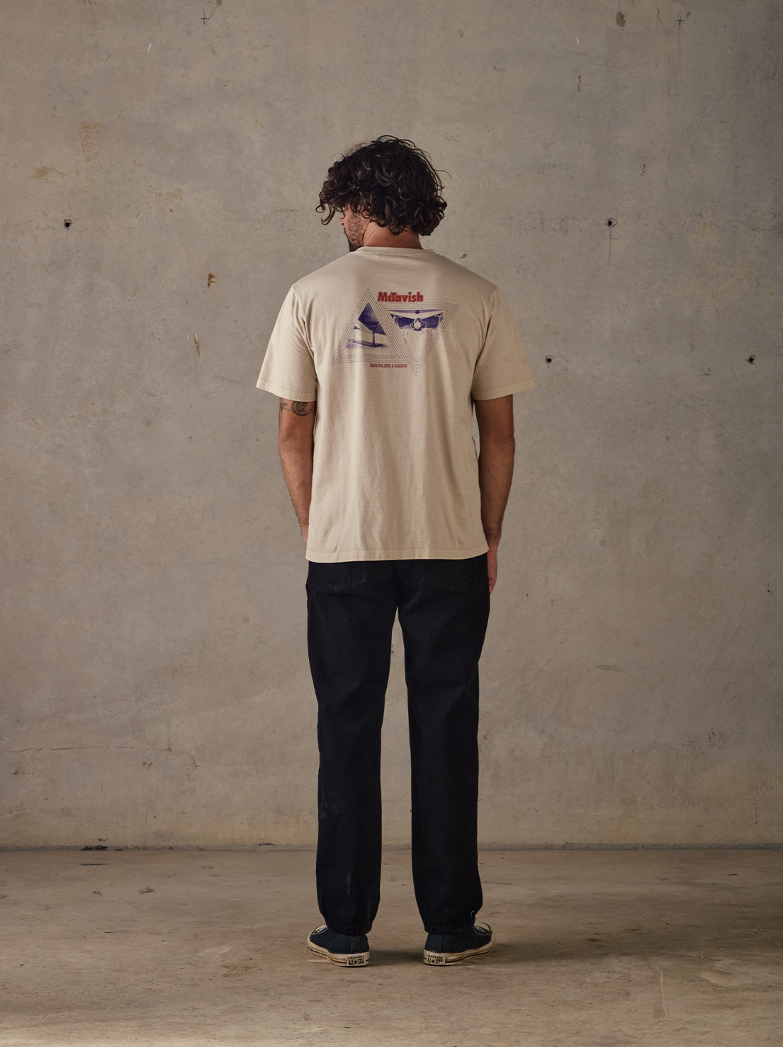 McTavish - Glassers Tee by Schuyler Beecroft - Light Tan