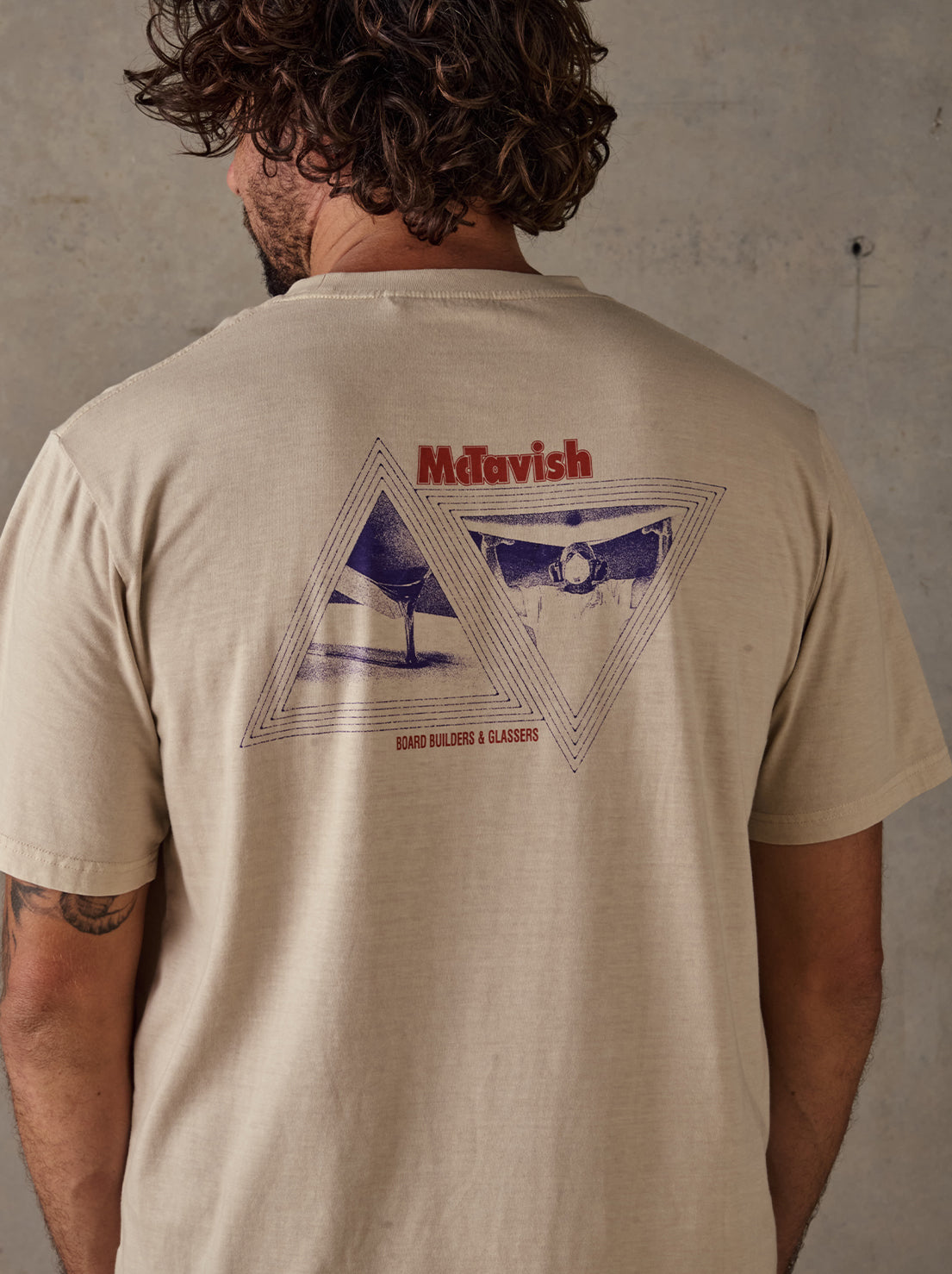 McTavish - Glassers Tee by Schuyler Beecroft - Light Tan