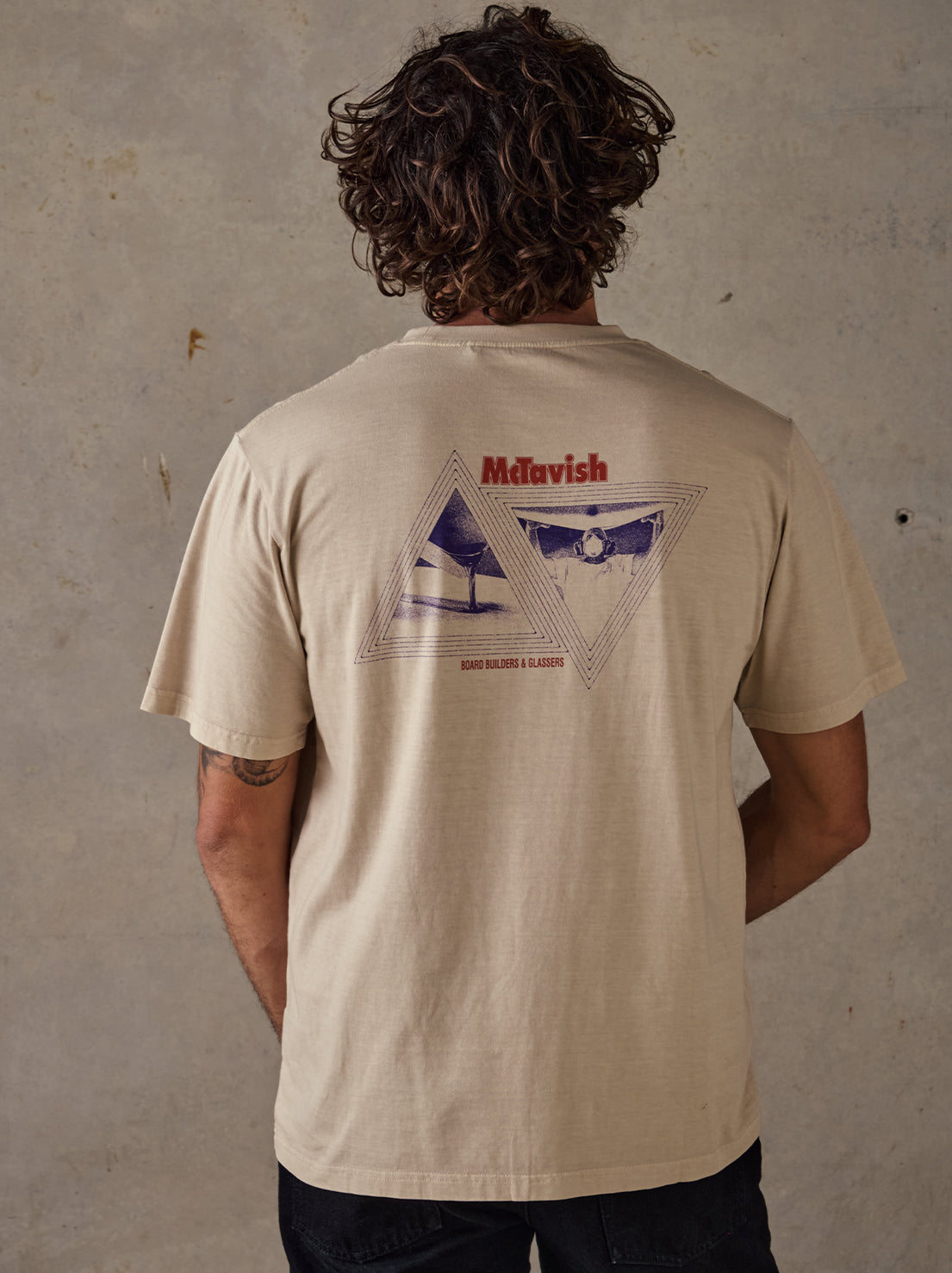 McTavish - Glassers Tee by Schuyler Beecroft - Light Tan