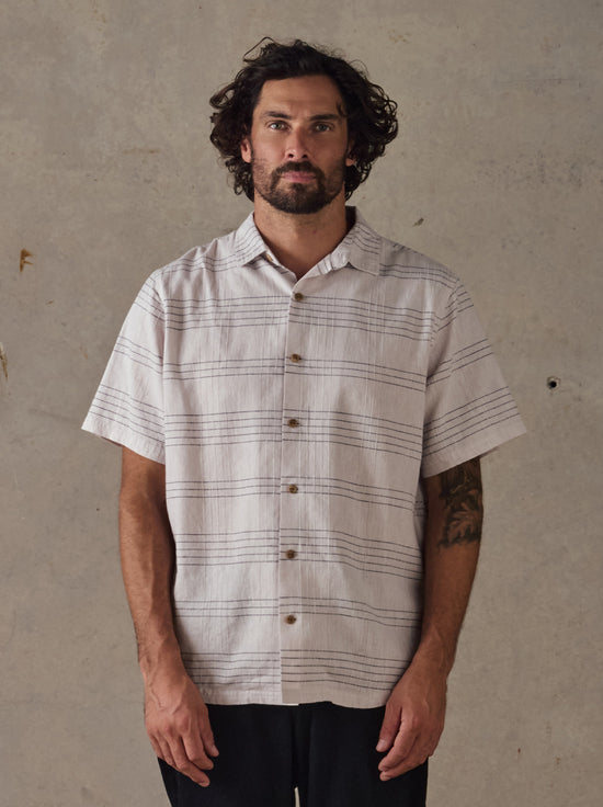 McTavish - Hemp Shirt - White Multi