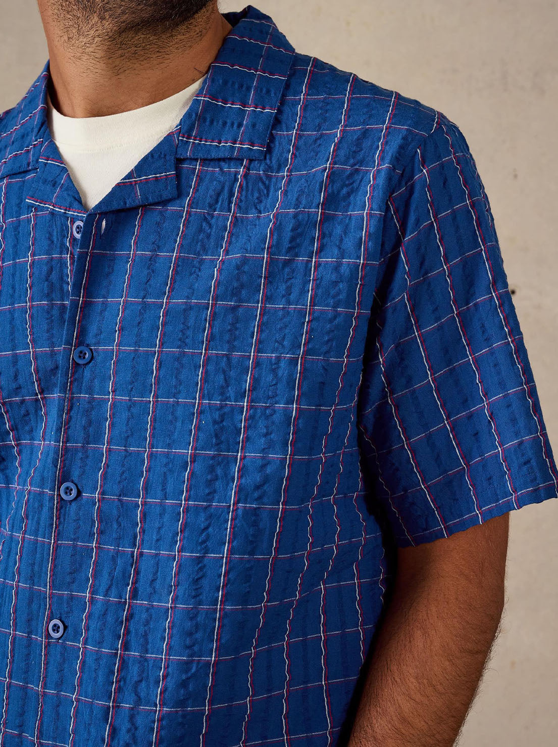 McTavish - Holiday Collar Shirt - Blue Multi