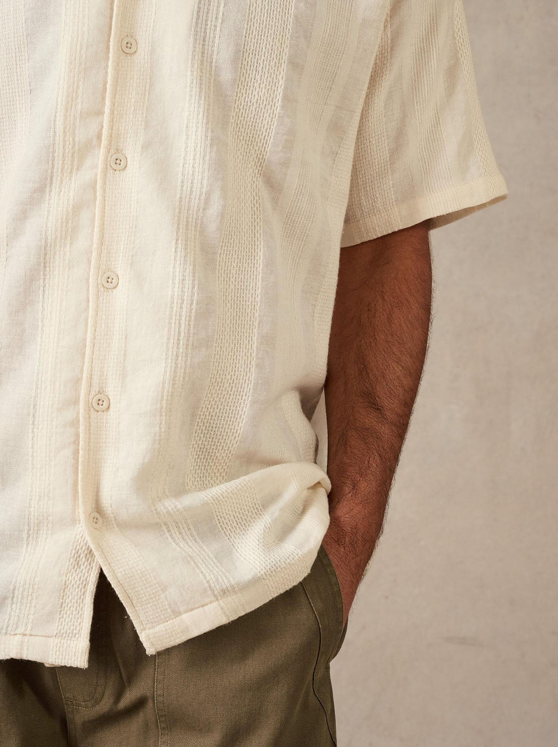 McTavish - Holiday Collar Shirt - Chalk