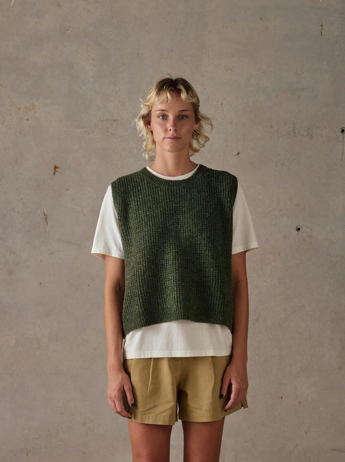 McTavish - Knit Vest - Green Multi