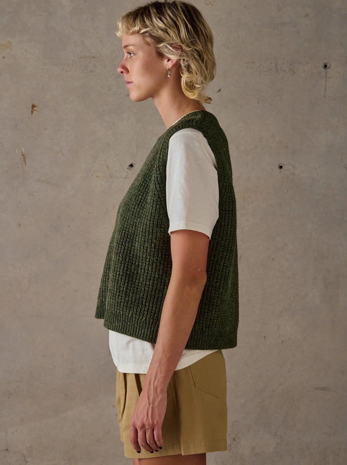 McTavish - Knit Vest - Green Multi