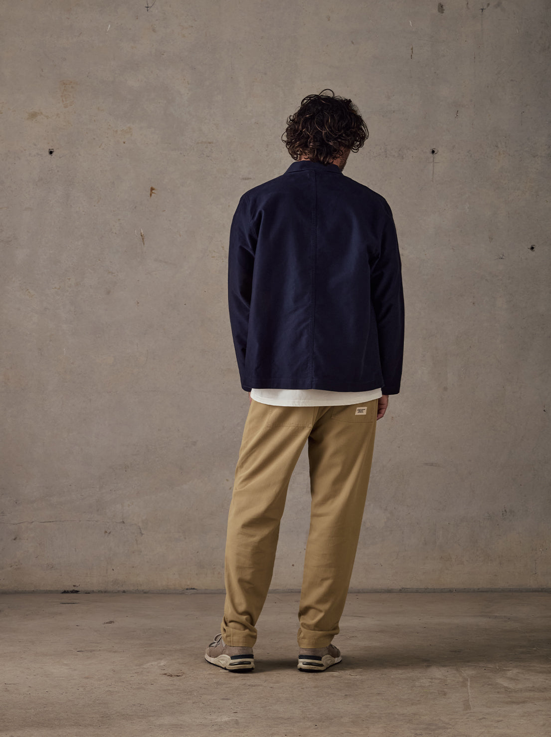 McTavish - Moleskin Worker Jacket - Dark Blue
