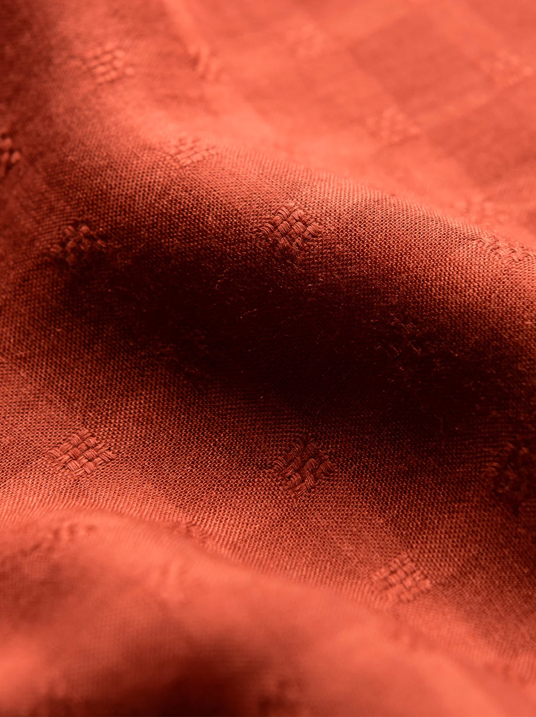 McTavish - Oversized Short Sleeve Shirt - Rust