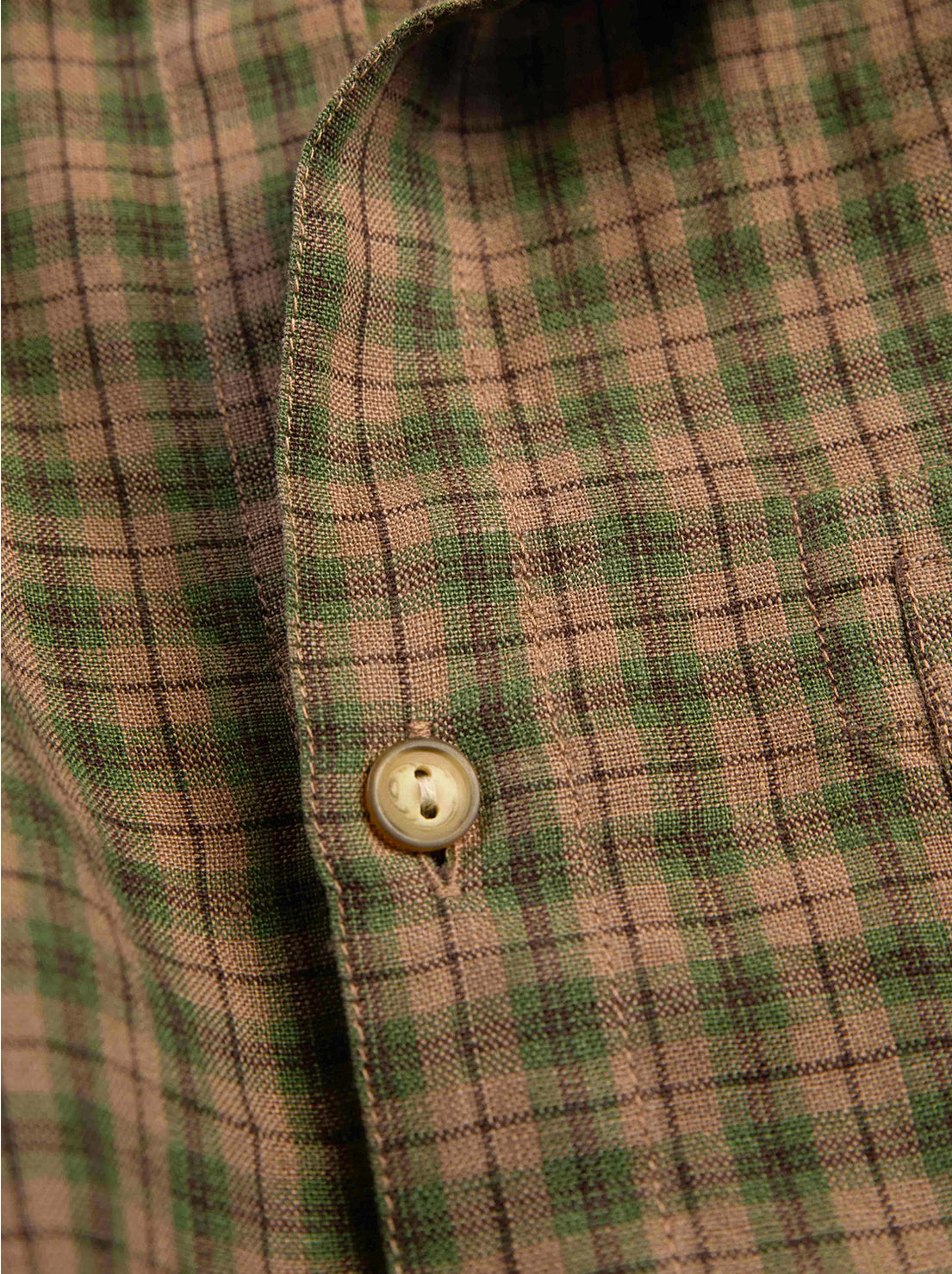 McTavish - Patio Check Overshirt - Brown Multi