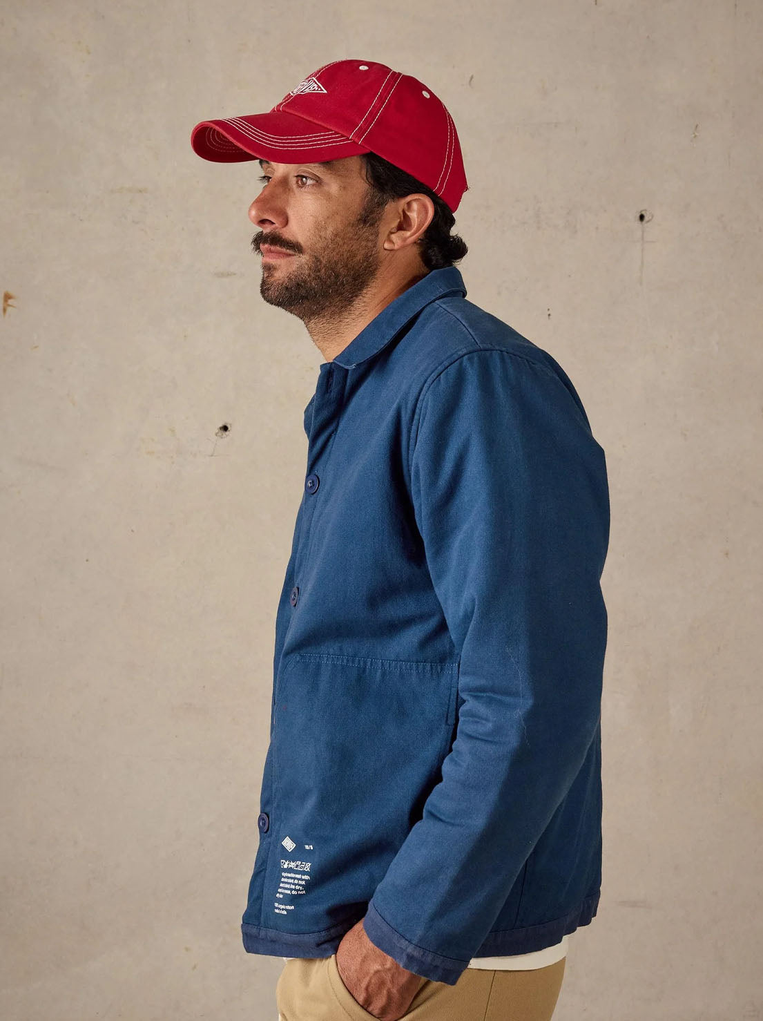 McTavish - Quilted Worker Jacket - Blue