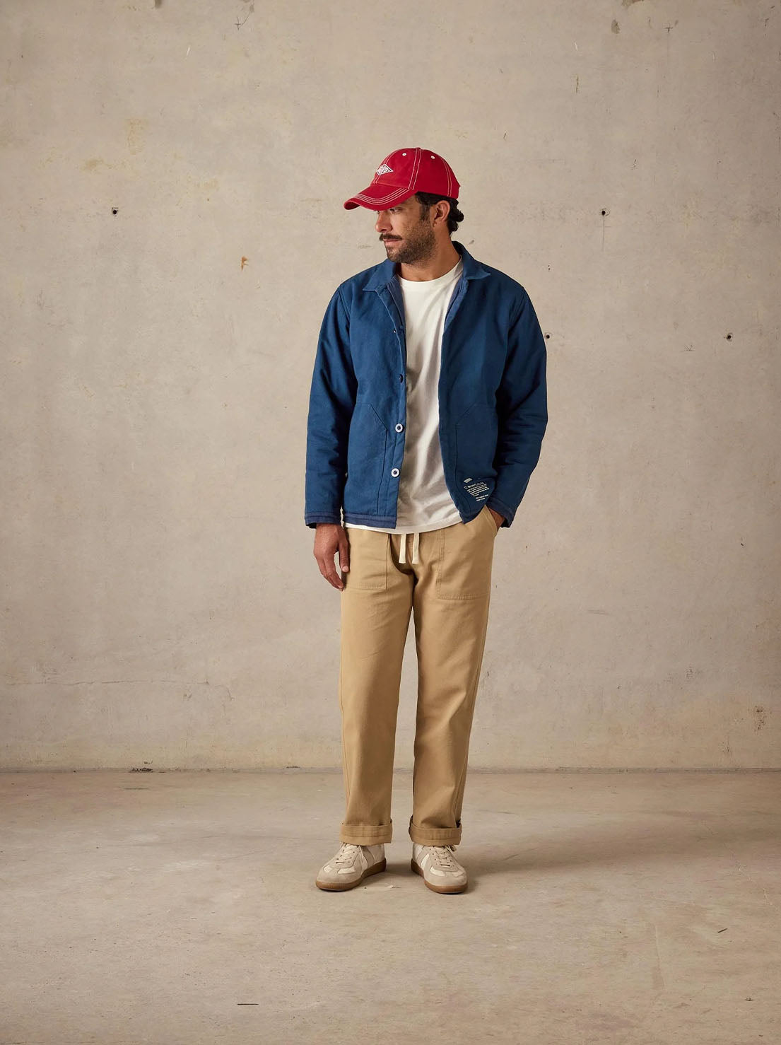 McTavish - Quilted Worker Jacket - Blue