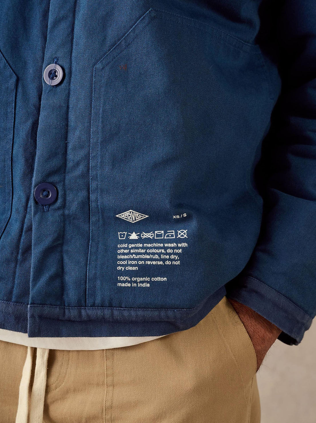 McTavish - Quilted Worker Jacket - Blue