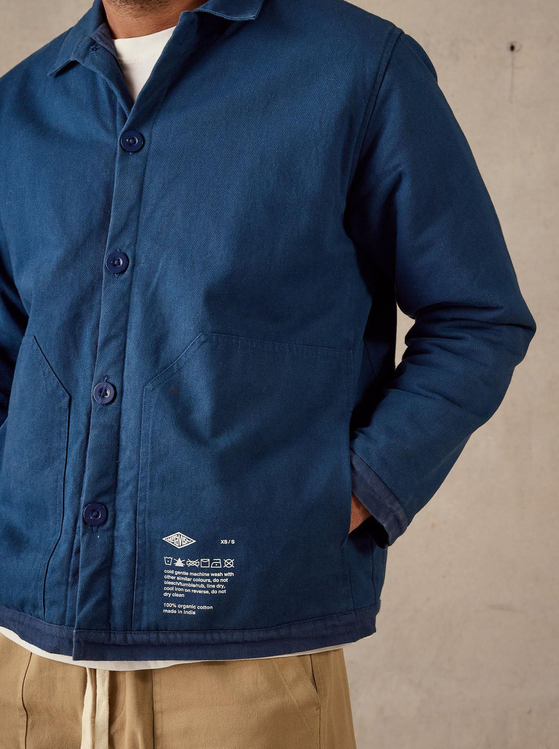 McTavish - Quilted Worker Jacket - Blue