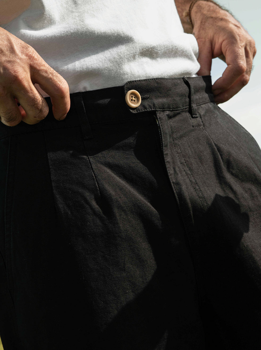 McTavish - Relaxed Twill Pants - Black