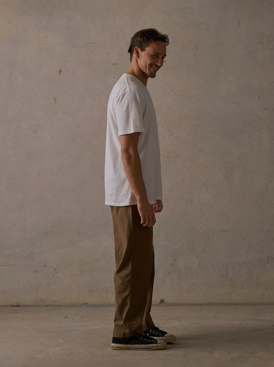 McTavish - Relaxed Twill Pants - Brown