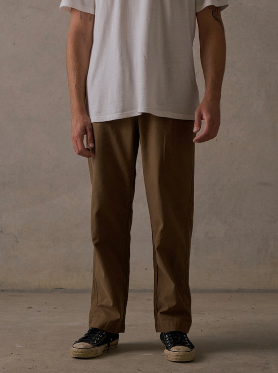 McTavish - Relaxed Twill Pants - Brown