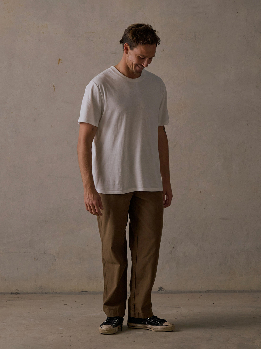 McTavish - Relaxed Twill Pants - Brown