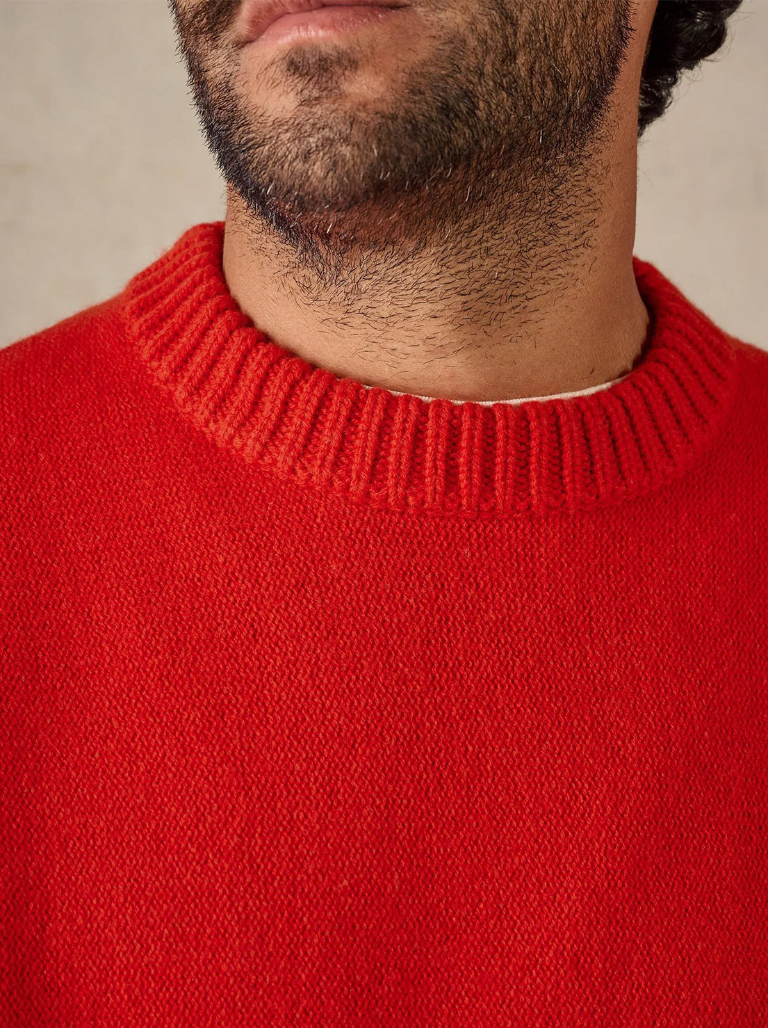 McTavish - Reverse Seam Knit Jumper - Red
